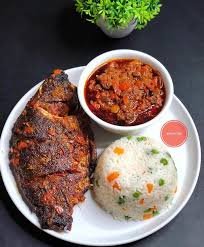 Rice with tilapia